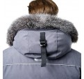 Куртка-парка мужская зимняя «Фокс» (цвет серый)