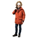 Куртка-парка мужская зимняя «Фокс» (цвет терракотовый)